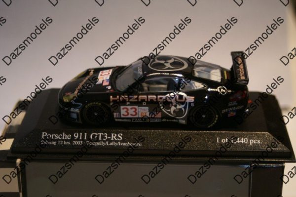 Minichamps porsche 911 gt3 rs sebring 2003 1:43 400036933