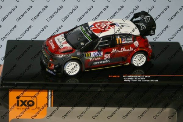 Ixo citroen c3 wrc rally tdc 2018 s.loeb diecast 1:43 ram672