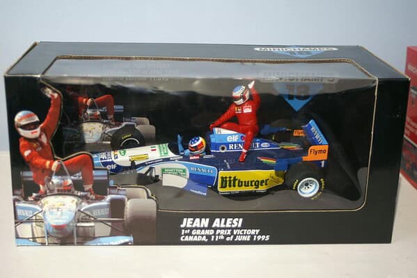 Minichamps renault benetton 1st grand prix victory jean alesi 11/06/1995 1:18 diecast