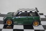 Kyosho mini bmw cooper s john cooper challenge green 08557g 1:18