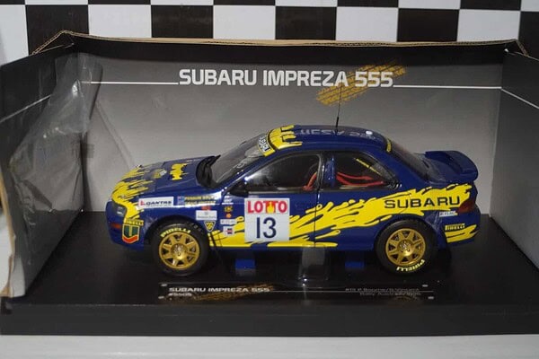 Sun star subaru impreza 555 rally australia 1996 no13 p.bourne ref 5505