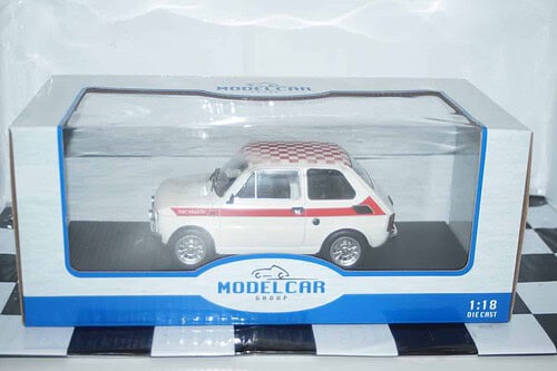 Model car group fiat 126  white mcg18325
