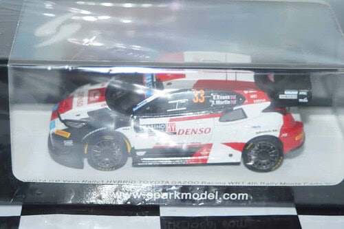 Spark toyota gr yaris rally wrt 2nd rally monte carlo #69 2023 k.rovanpera 1:43 resin s6720