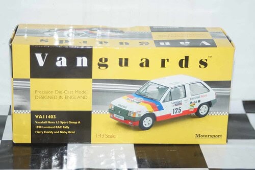 Vanguards vauxhall nova 1988 lombard rally va11403 1:43 scale