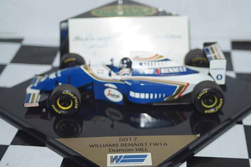 Onyx heritage classics 1:24 5017 williams renault fw16 damon hill car & helmet hf006