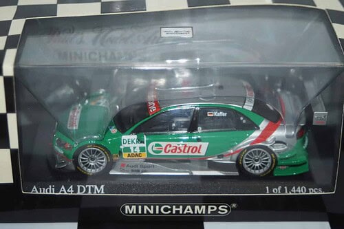 Minichamps audi a4 dtm 2004 team abt m.ekstroem (signed)1:43 400 041405