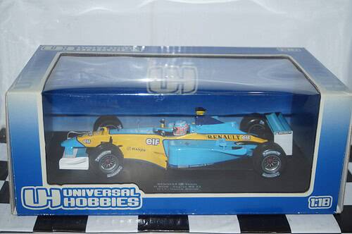 Universal hobbies renault f1 team r202 2002 j.button #15 1:18 ref 2191