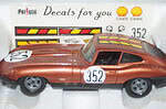 Polistil jaguar xk-e 4.2 litre bronze (boxed including decals) in 1:25 sn02
